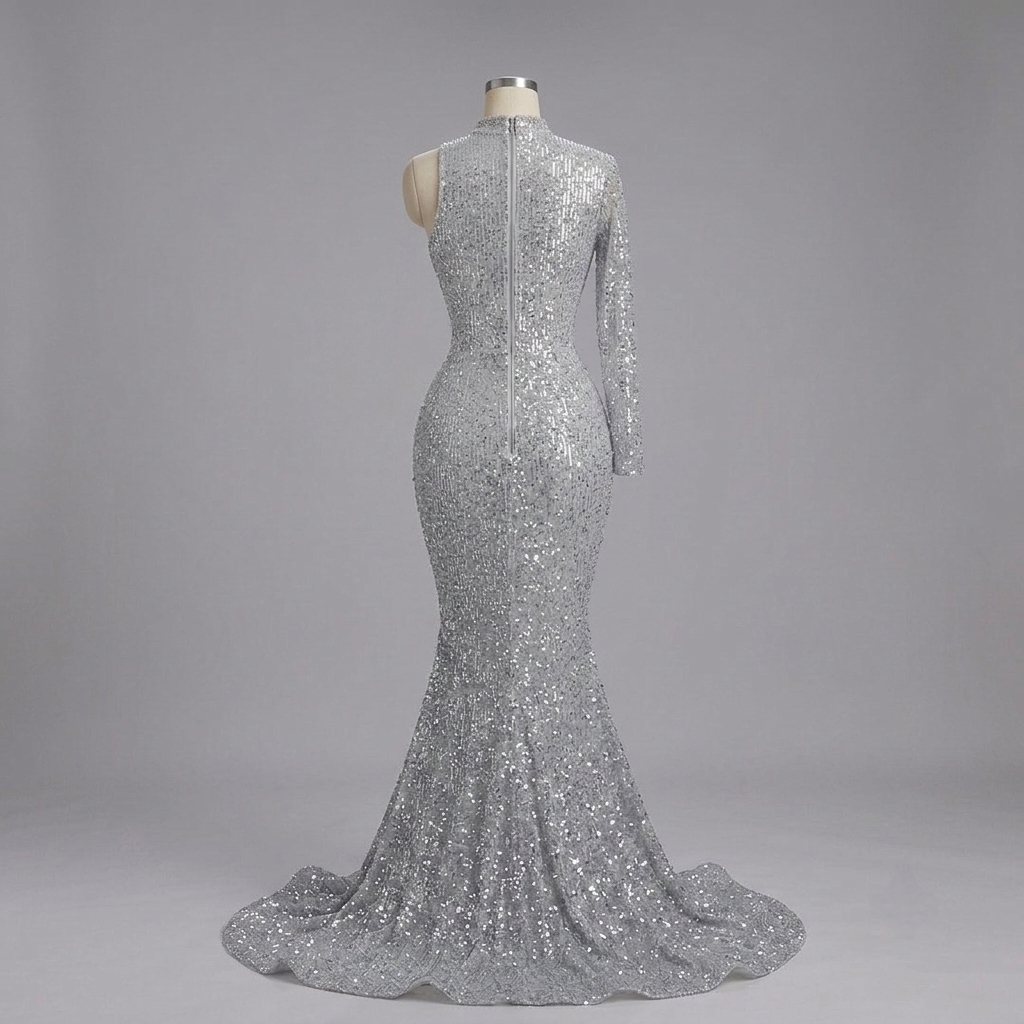 Sahara Viking Rhinestone Mermaid Dress