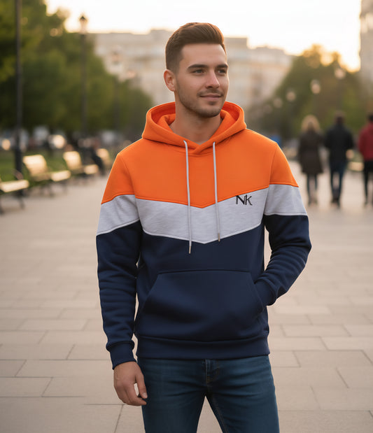 NK three colour hoodie