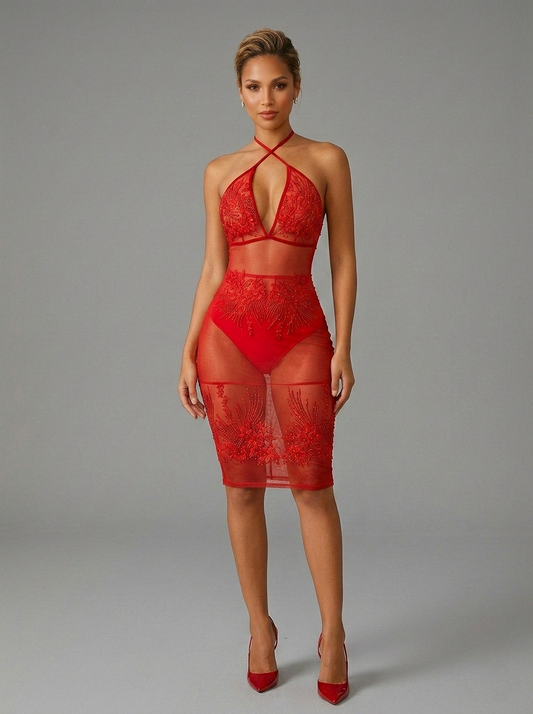 Asimi Swimsuit Skirt Set