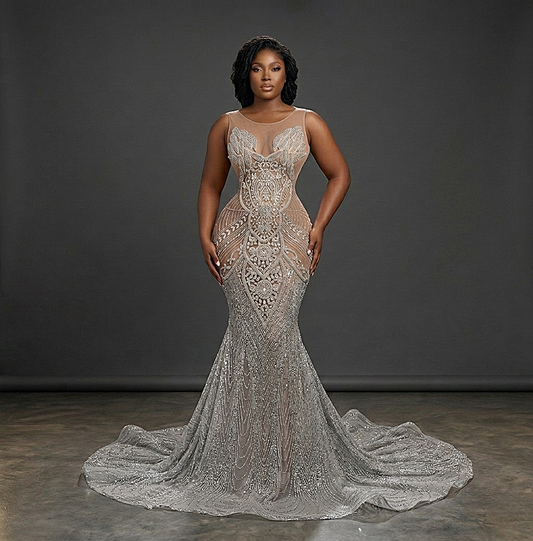 Seraphina Rhinestone Mermaid Dress