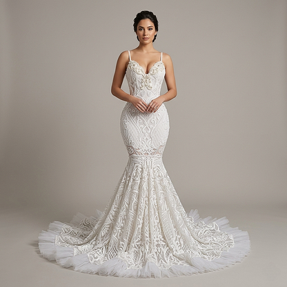 Jazmine Pearl Mermaid Gown