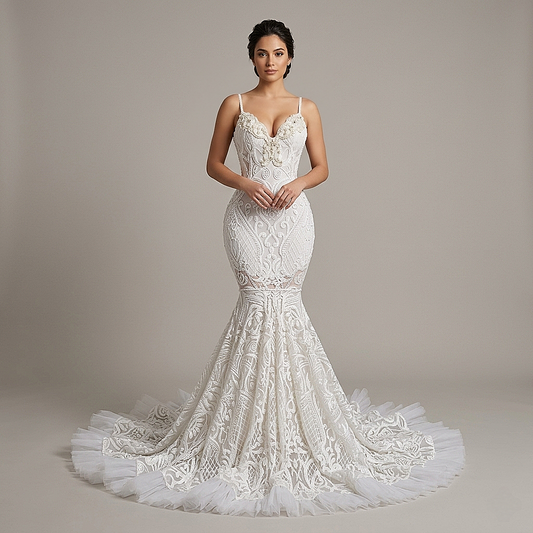 Jazmine Pearl Mermaid Gown