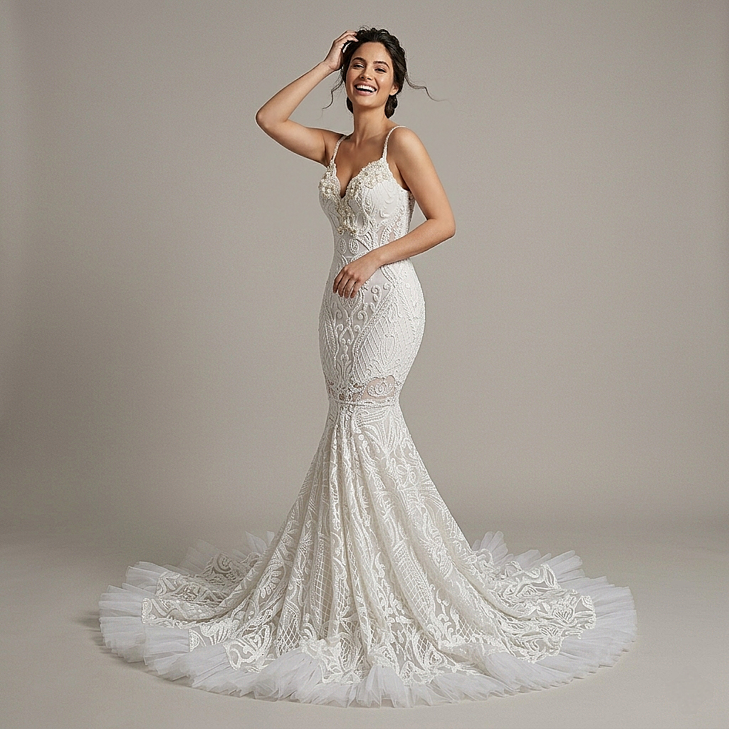Jazmine Pearl Mermaid Gown