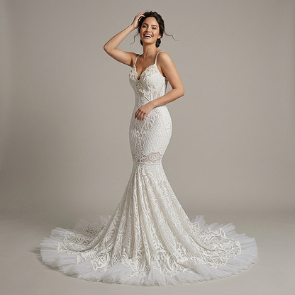 Jazmine Pearl Mermaid Gown