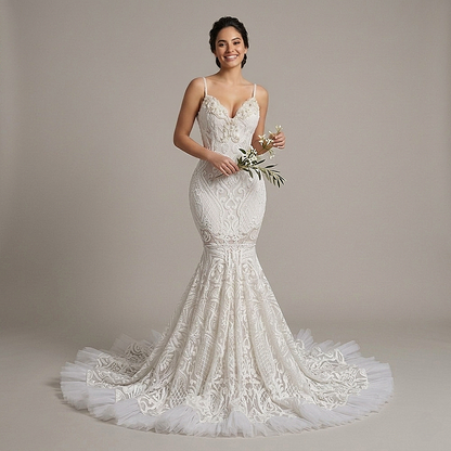 Jazmine Pearl Mermaid Gown