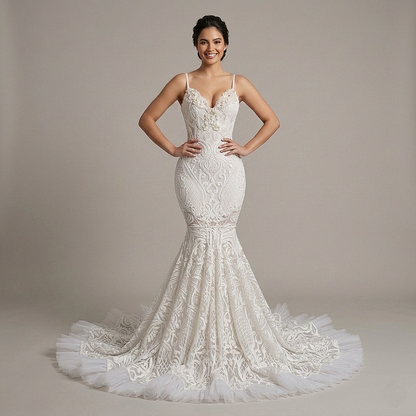 Jazmine Pearl Mermaid Gown