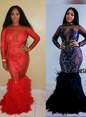 Make a bold entrance in this Feathered Mermaid Gown – featuring a form-fitting silhouette, soft feather accents, and floor-length drama. Ideal for upscale galas, couture events, or a show-stopping red carpet look.