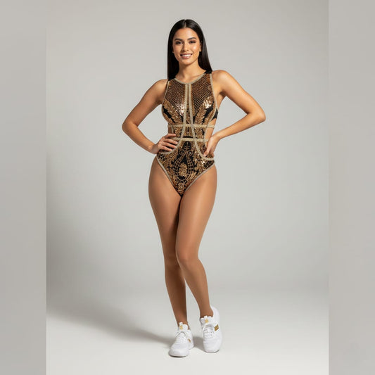 Baila Sequin One Piece Bodysuit