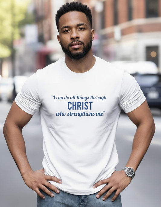 Philippians 4:13 Christian T-Shirt - Bible Verse Graphic Tee