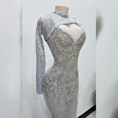 Sahara Viking Rhinestone Mermaid Dress