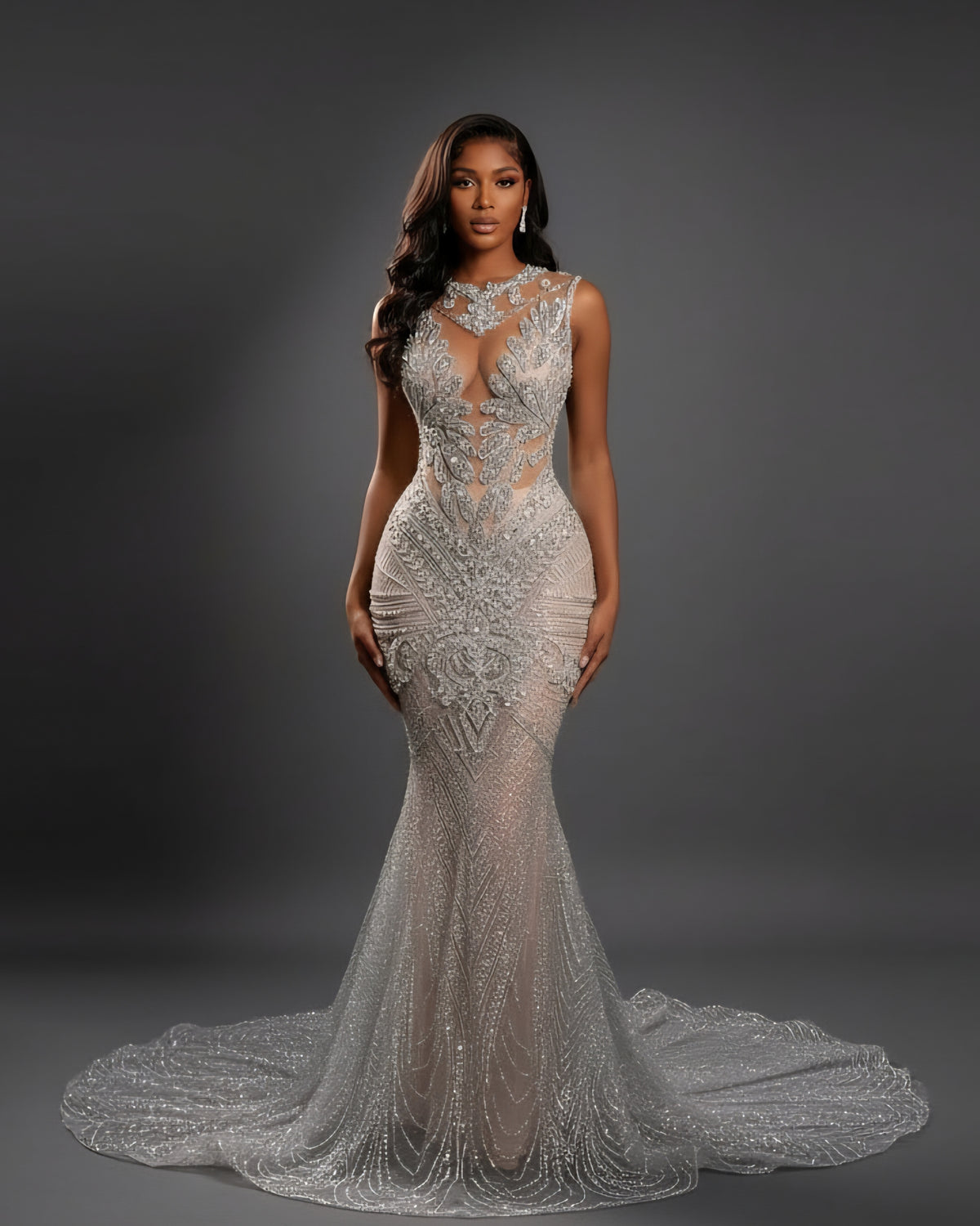 Naijah Rhinestone Mermaid Gown