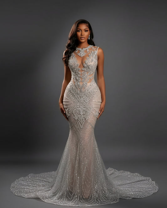 Naijah Rhinestone Mermaid Gown