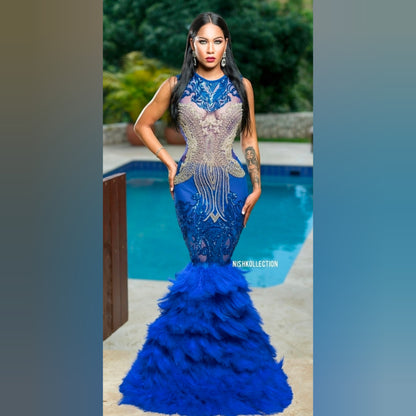 Dream Feather Mermaid Gown