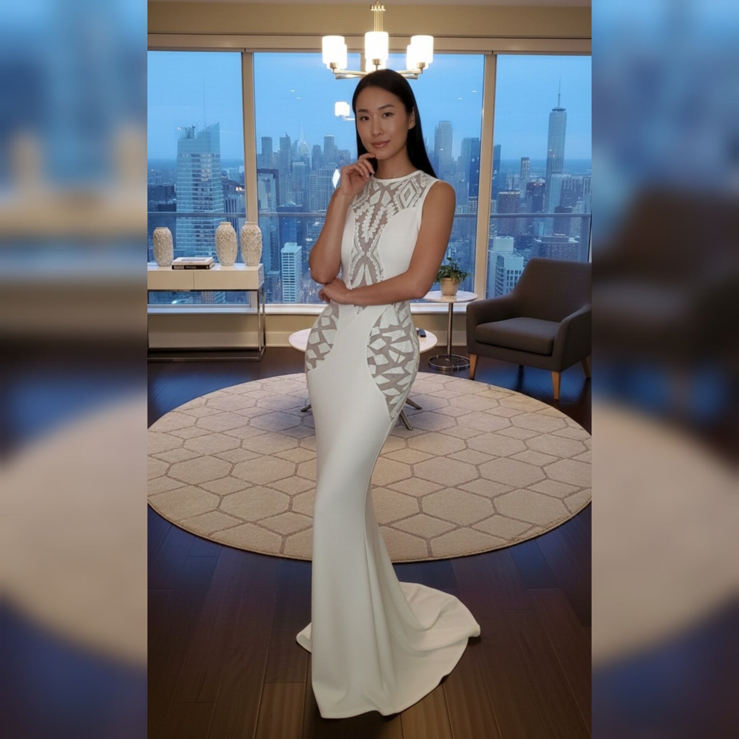 White Allele Mermaid Dress