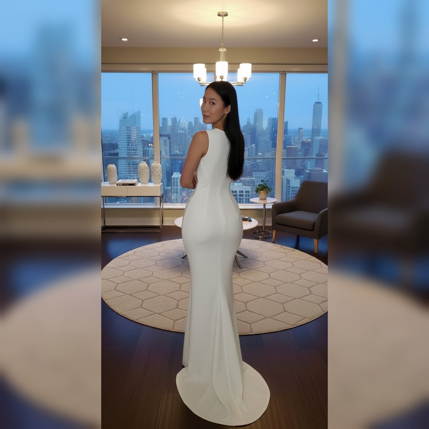 White Allele Mermaid Dress