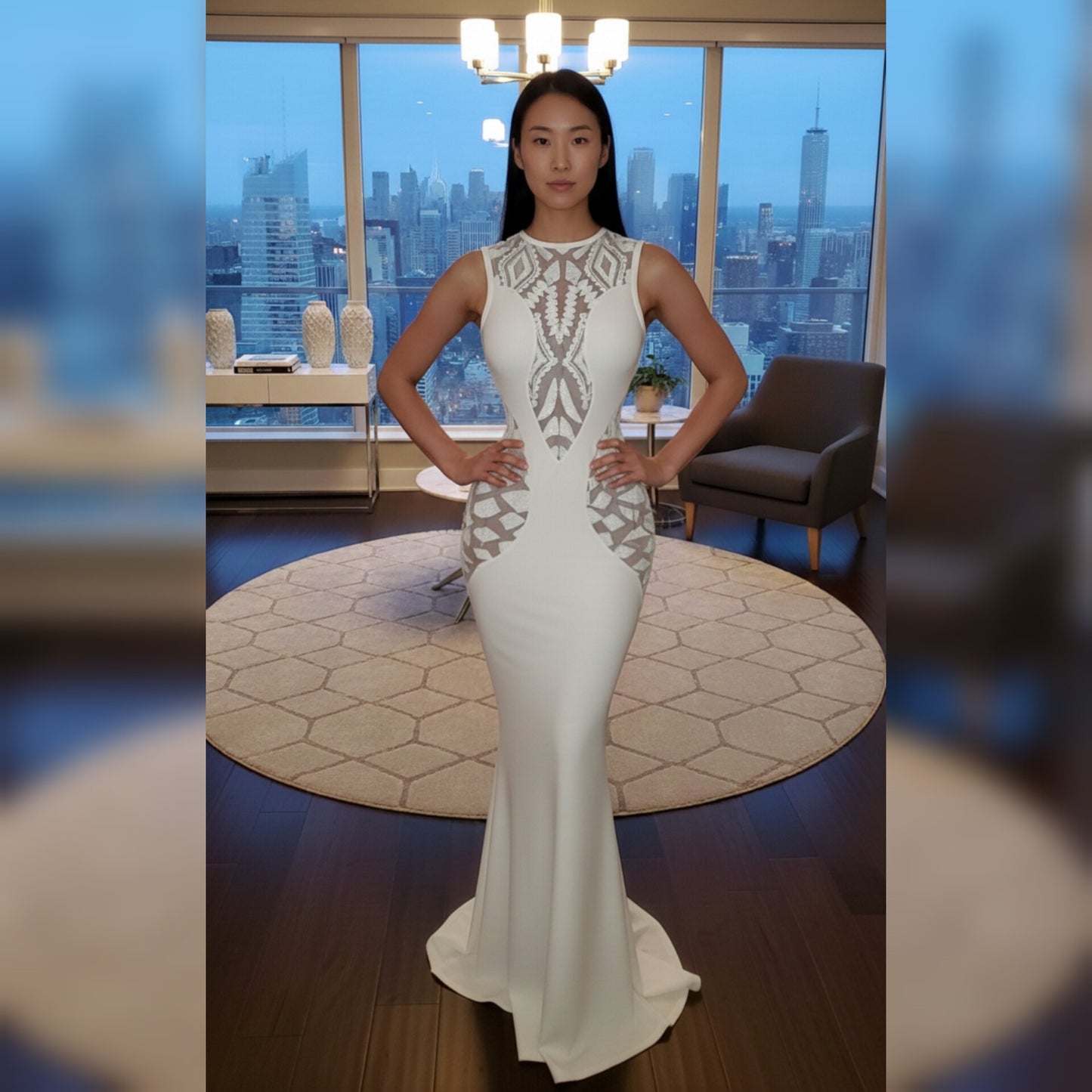 White Allele Mermaid Dress