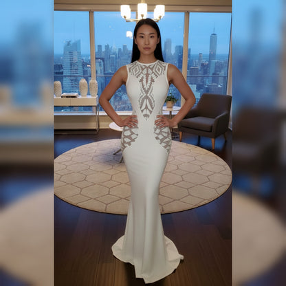 White Allele Mermaid Dress