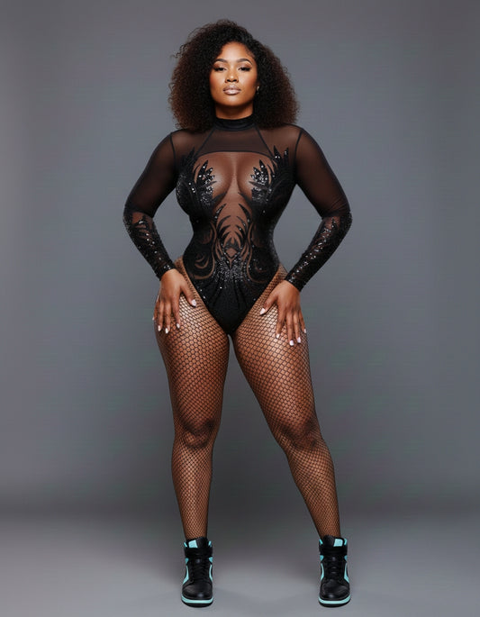 Raven Spider Bodysuit