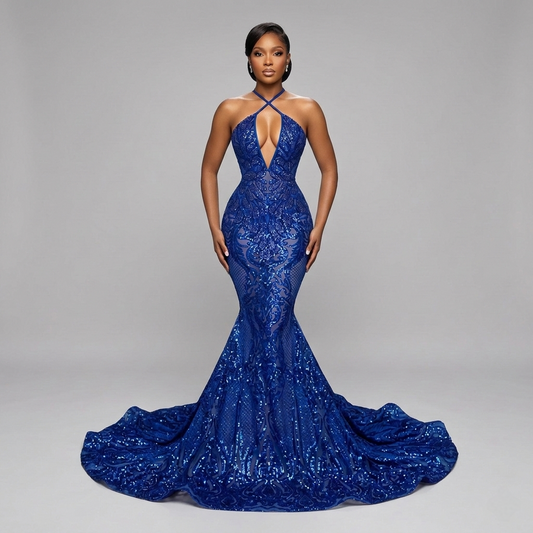Stella Rhinestone Sequin Mermaid Dress