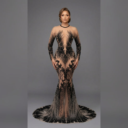 Asimi Long sleeve Mermaid Dress