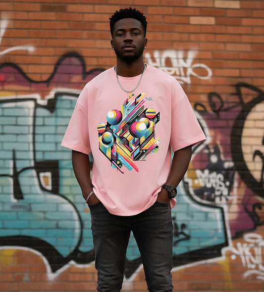 Cyberpunk 80s Retro Graphic Oversized Tee
