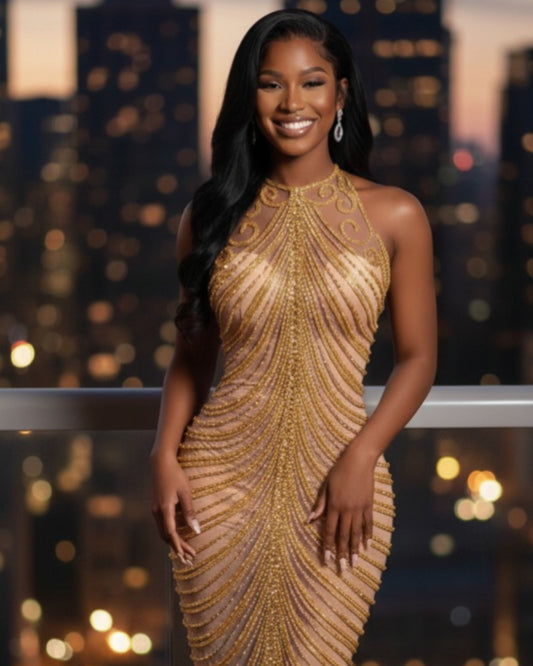 Diamond Zena Rhinestone Dress