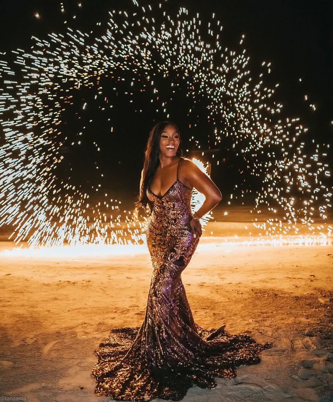 JadorAmani Sequin Mermaid Gown