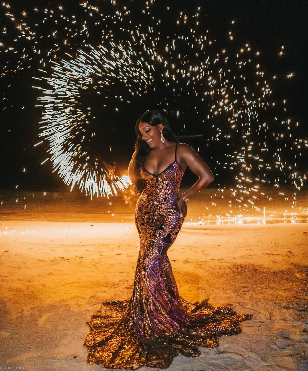 JadorAmani Sequin Mermaid Gown