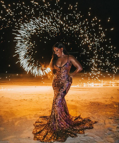 JadorAmani Sequin Mermaid Gown